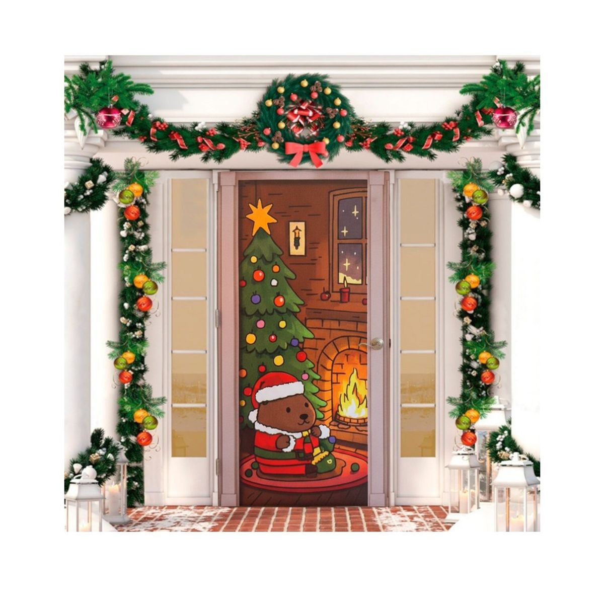 GENERICO - Funda Navideña Para Puerta 410878-1-5