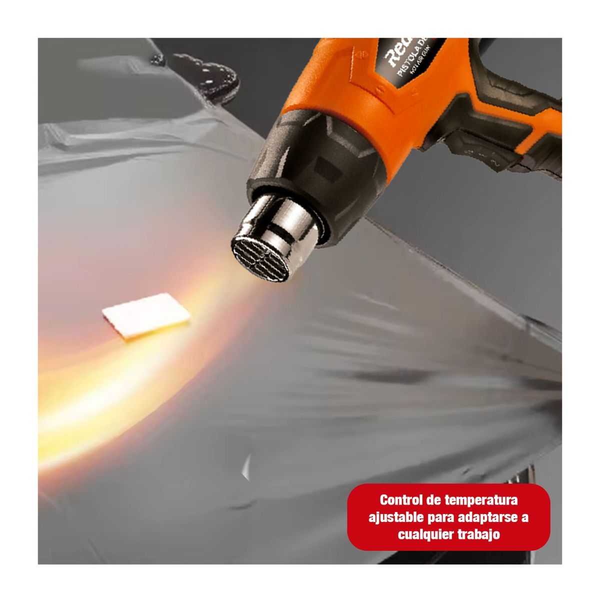REDBO - Pistola De Calor 2000W 350650 Grados Redbo Naranja Multiuso