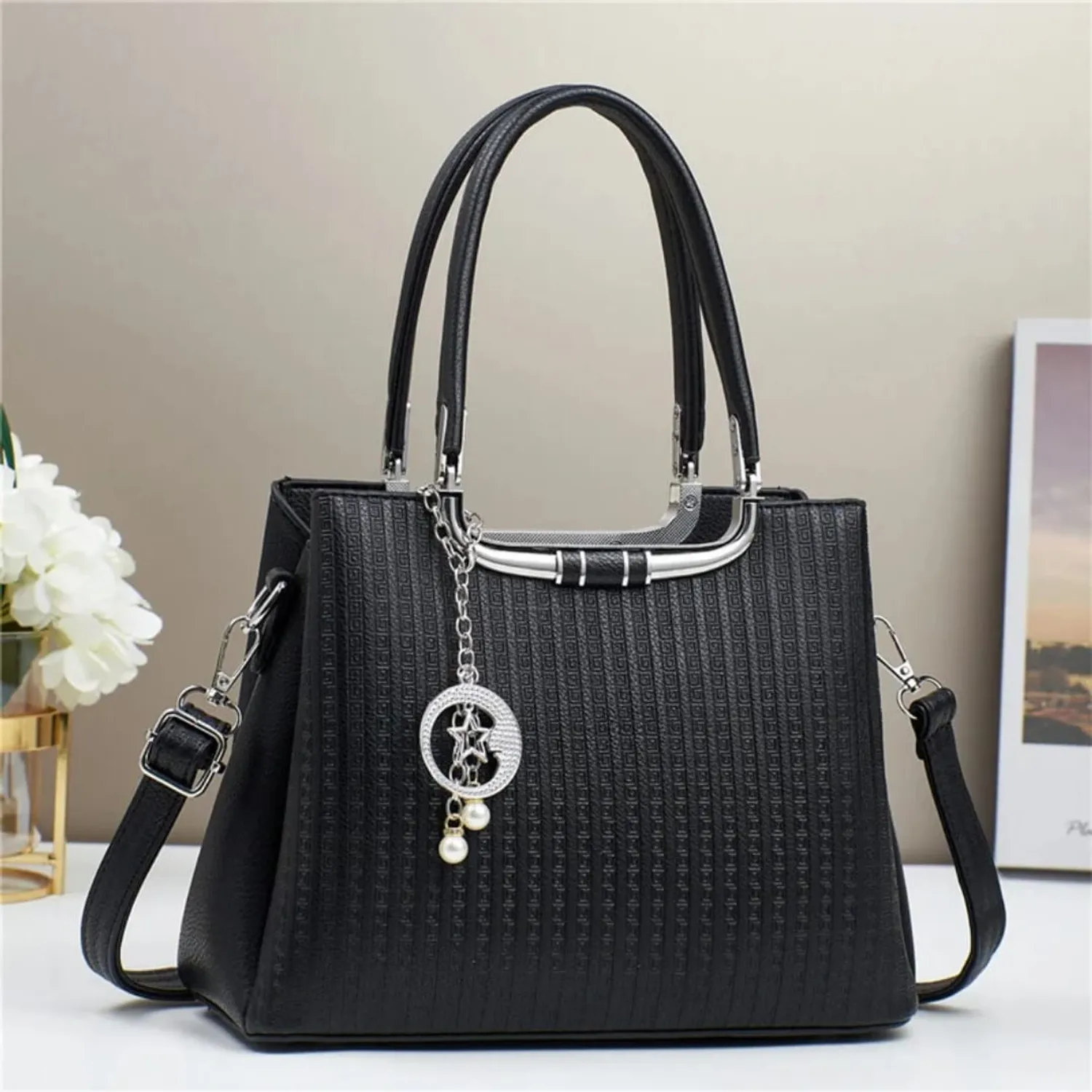 CARTERA BOLSO DE MANO ELEGANTE PREMIUN ALTA CALIDAD DOBLE DISE&Ntilde;O