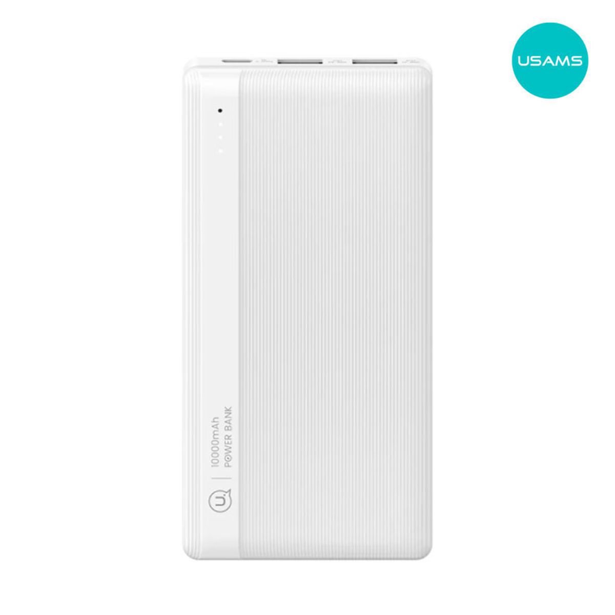 USAMS - Cargador Power Bank USAMS USB-A 10000mAh Para iPhone Xiaomi