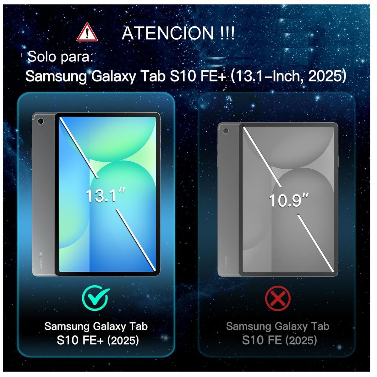 GENERICO - Mica de Vidrio Protector para Samsung Tab S10 FE+ Plus 13.1 SM-X620