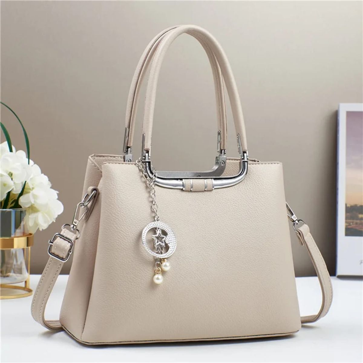 GENERICO - CARTERA BOLSO DE MANO ELEGANTE PREMIUN ALTA CALIDAD DOBLE DISEÑO