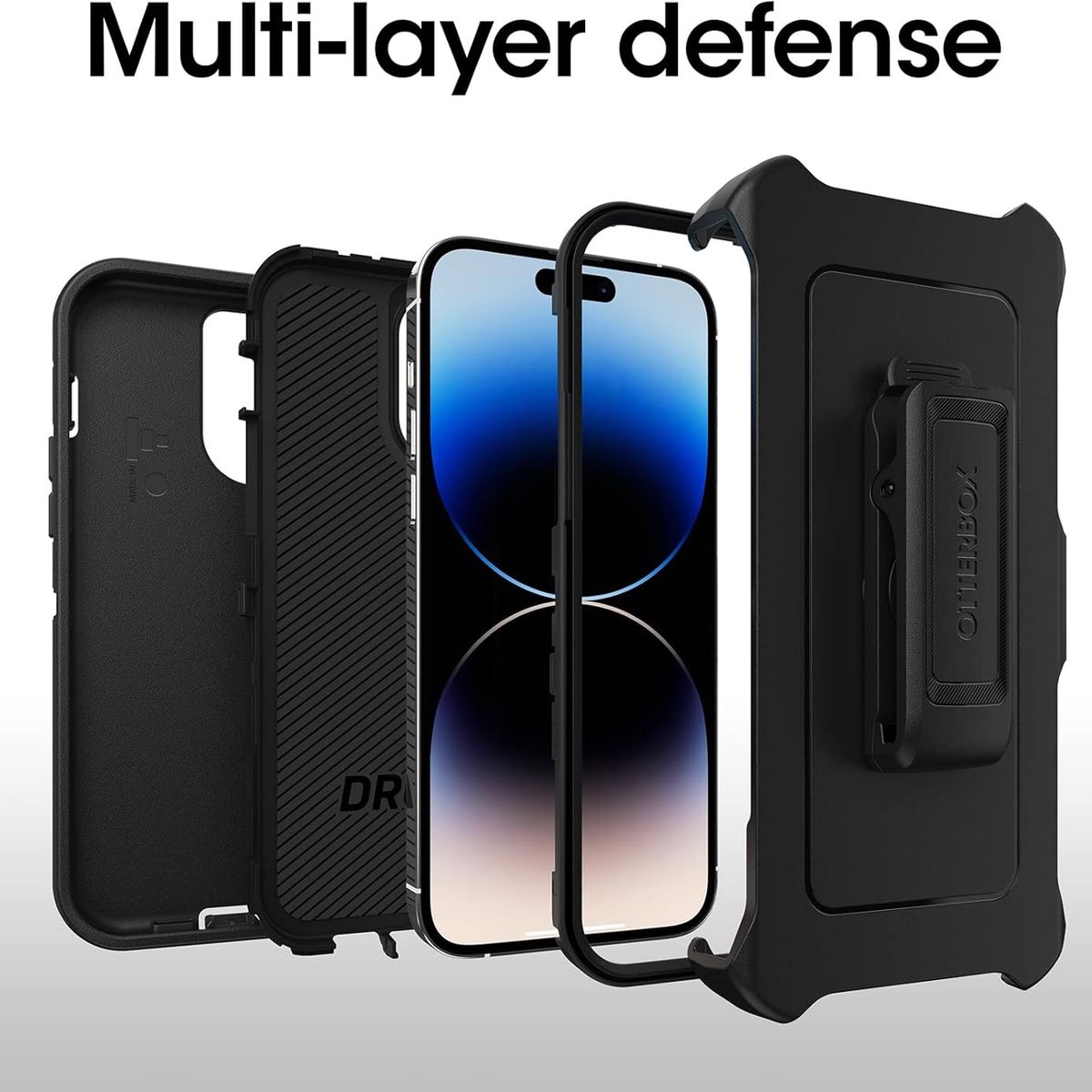 OTTERBOX - Funda Premium Case Otterbox Defender para iPhone 14 Pro Max NEGRO