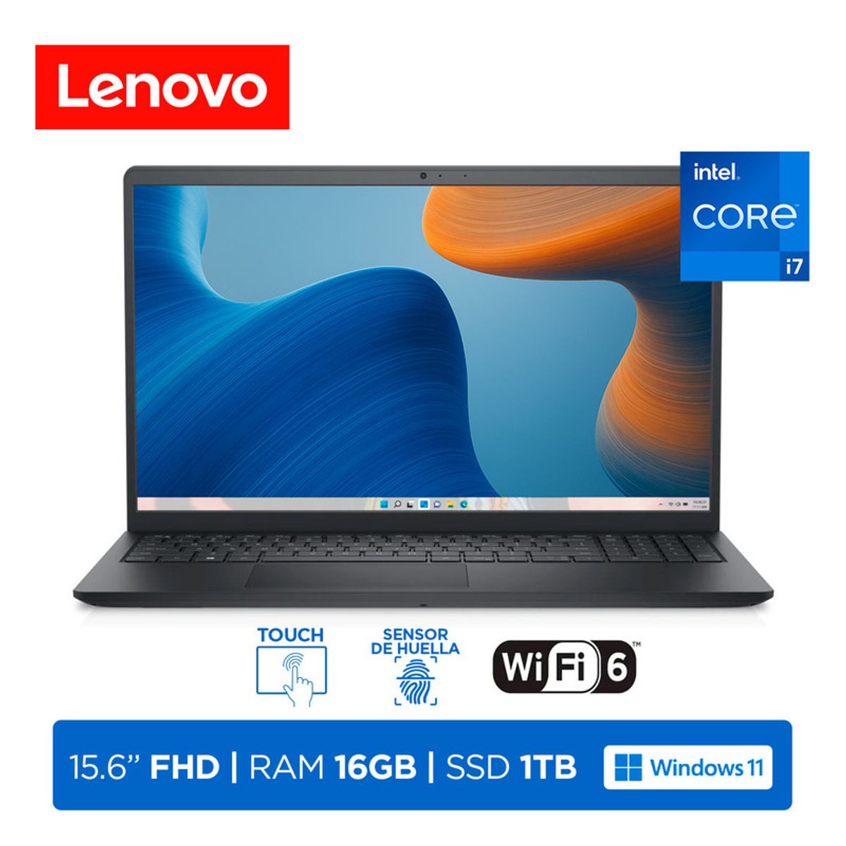 DELL - Laptop Dell Inspiron 15-3530 Core i7-1355U 16GB 1TB 156 FHD Touch Windows 11 Home Carbon black