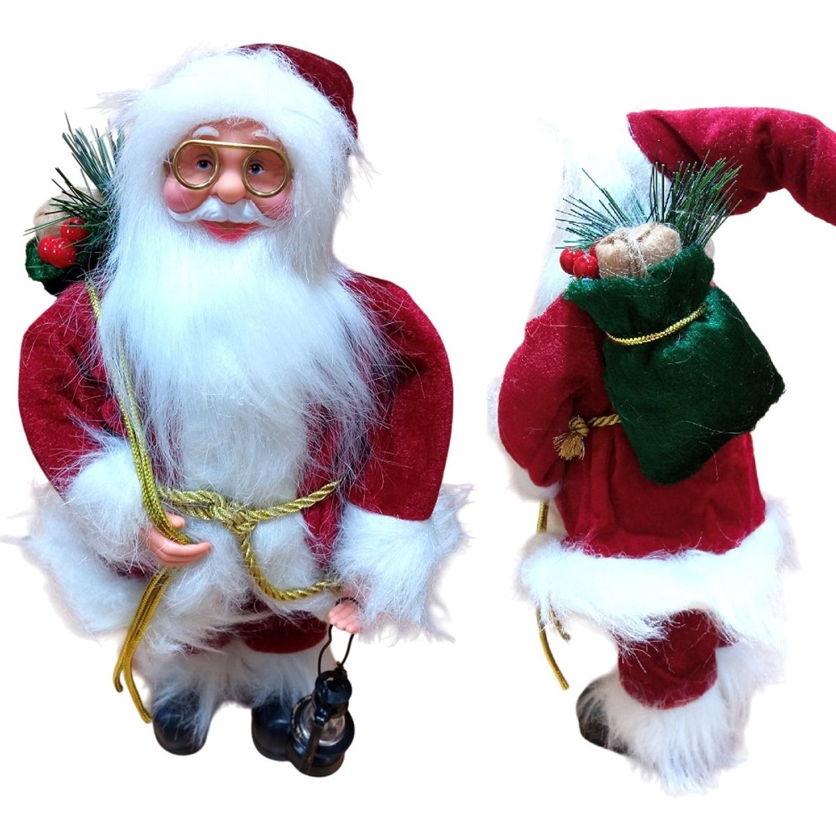 GENERICO - Papa Noel Santa decorativo 30cm Rojo