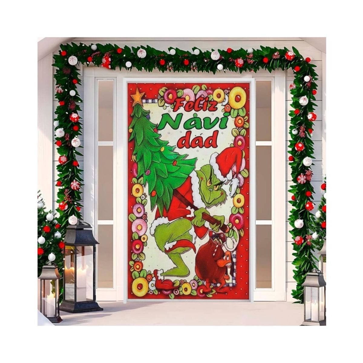 GENERICO - Funda Navideña Para Puerta 410878-3-19