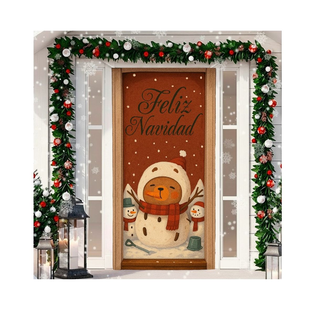 GENERICO - Funda Navideña Para Puerta 410878-3-24