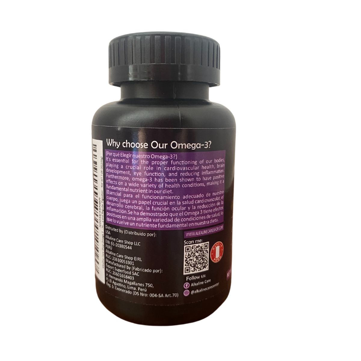 ALKALINE CARE - Omega 3 Alkaline Care 300 cápsulas