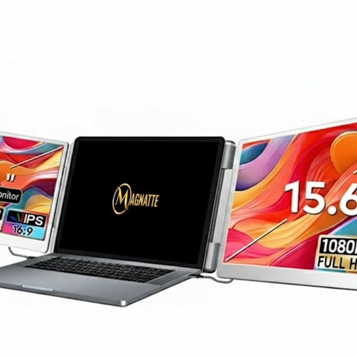 MAGNATTE - MONITOR PORTATIL  Dual Para Laptop  LCD IPS  15.6"  Full hd 60hz MGT-S10