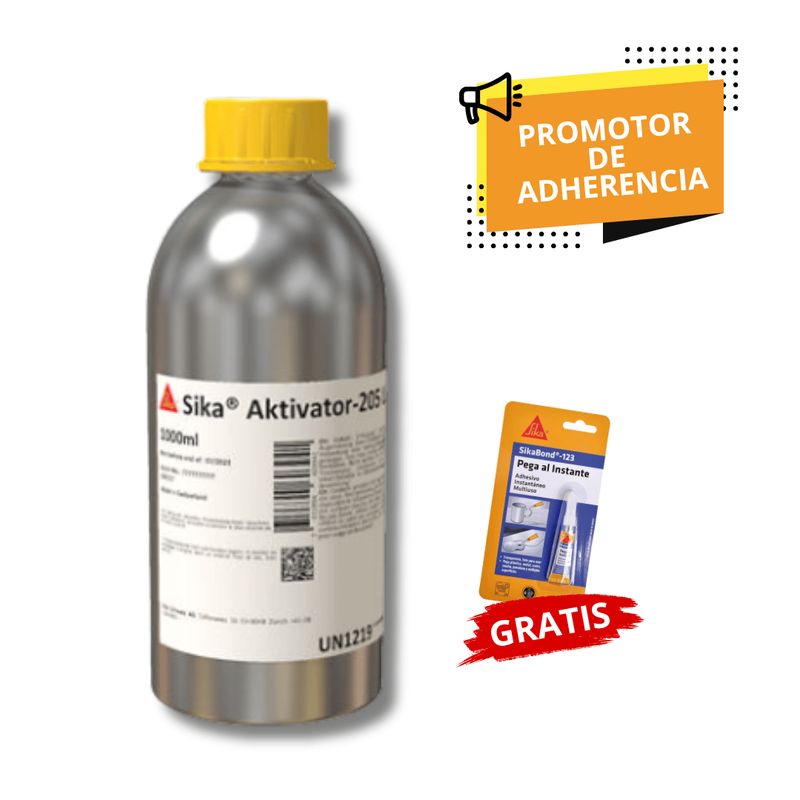 SIKA - PreTratamiento p Sustratos No Porosos Sika Aktivator-205 x1L +Sikabond123