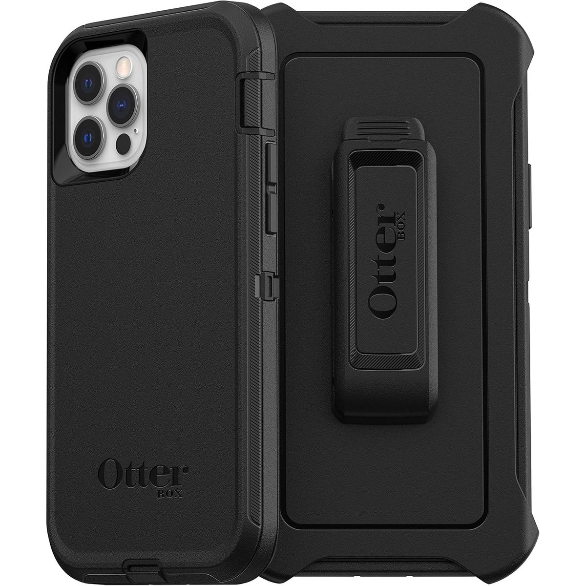OTTERBOX - Funda Premium Case Otterbox Defender para iPhone 12 / 12 Pro  - NEGRO