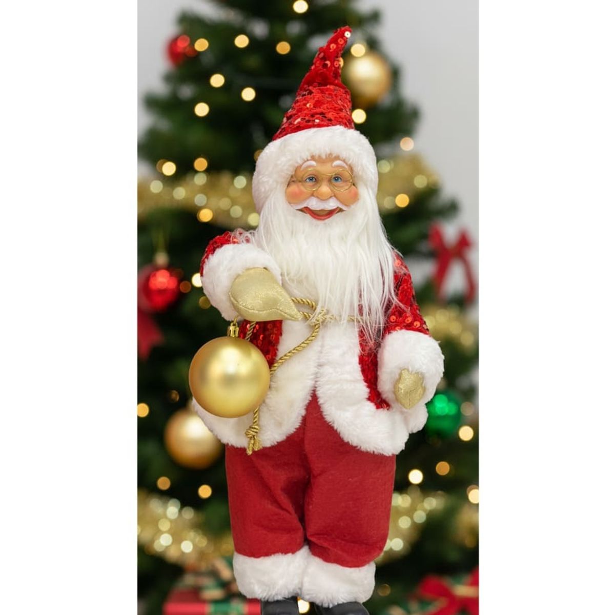 GENERICO - Papanoel Clásico Grande Papá Noel Santa Claus Navidad Decorativo Navideño