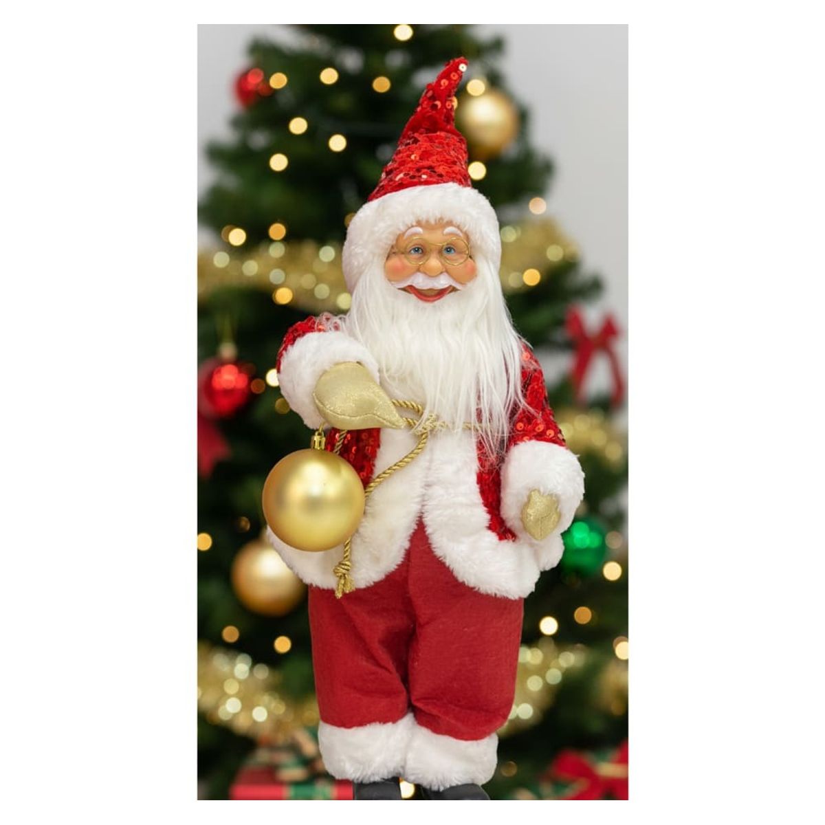 GENERICO - Papanoel Clásico Grande Papá Noel Santa Claus Navidad Decorativo Navideño