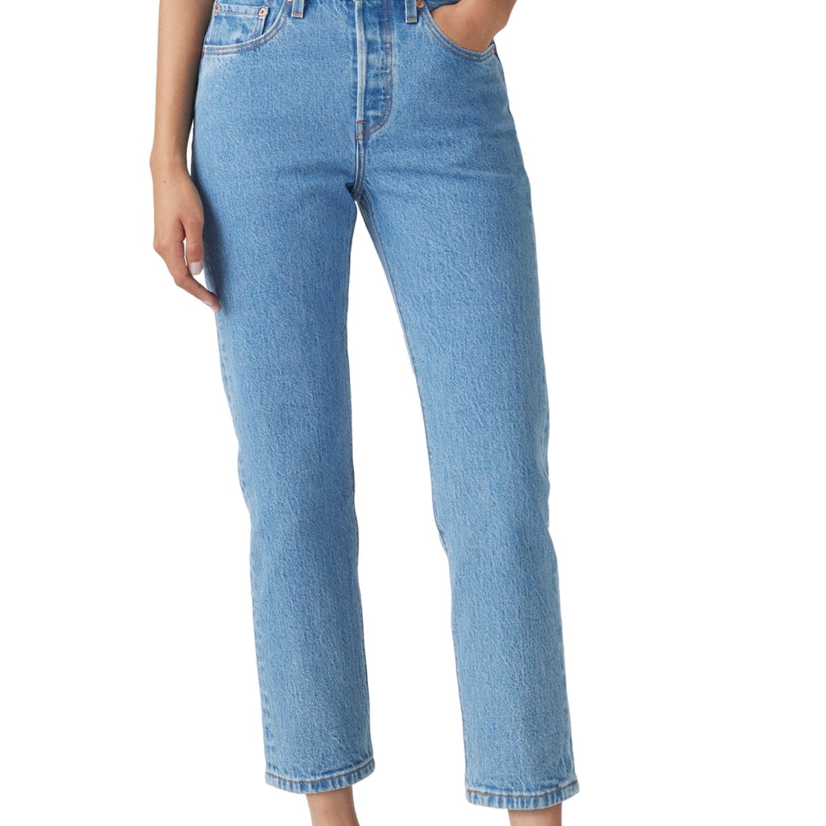 LEVIS - Jeans Mujer 501 Crop Celeste Levis