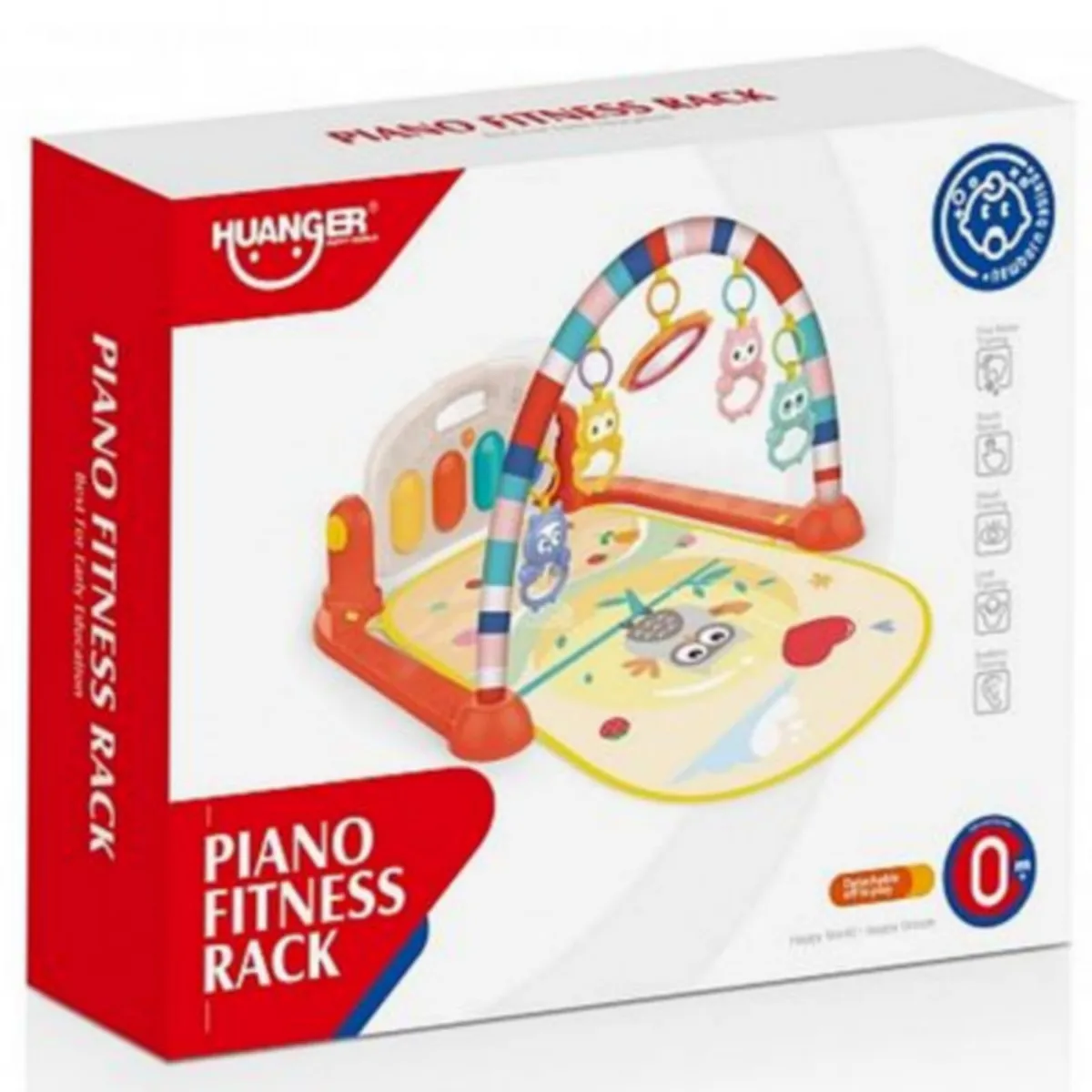 GENERICO - Gimnasio para Bebe con Piano Musical 3 en 1 Color VERDE