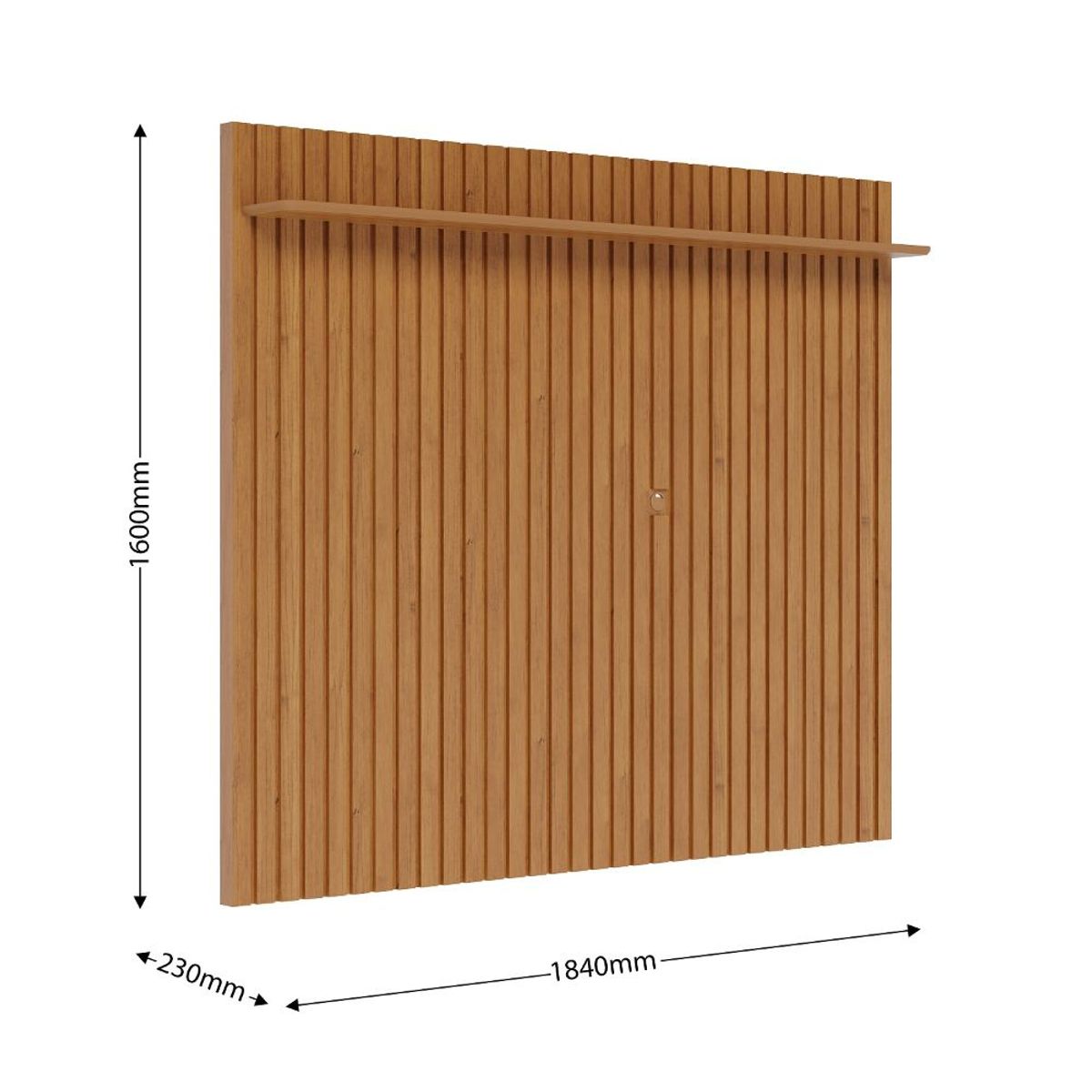 PAZART MUEBLES - PANEL RIPEADO UNIQ LOFT 1.8 NATURE