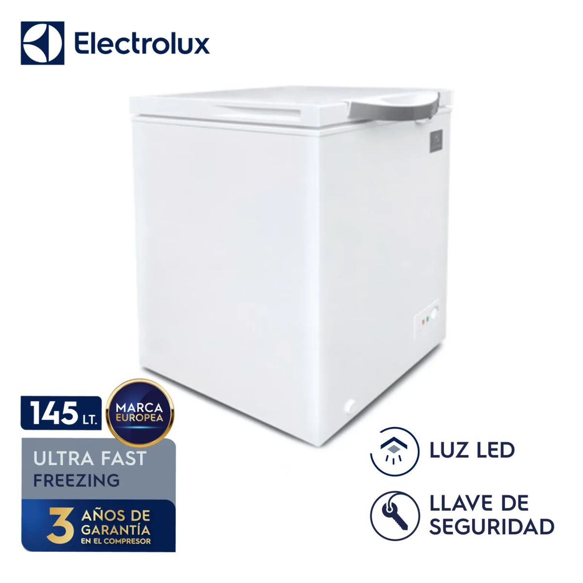 ELECTROLUX - Congeladora Horizontal Electrolux 145L Frost Blanco EFC15A2HPWB