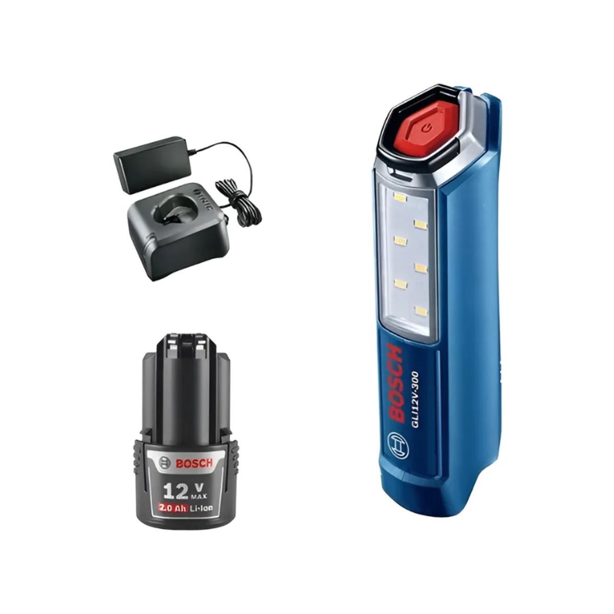 Bosch - Linterna Profesional Bosch Gli 12v-300 + Batería Y Cargador