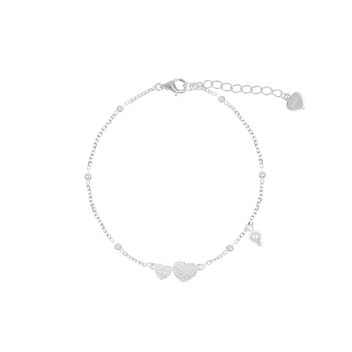 BALIQ - Pulsera Corazón Plata 925