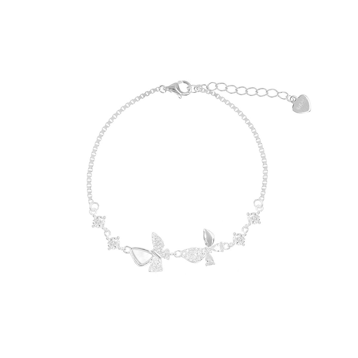 BALIQ - Pulsera Mariposa Plata 925