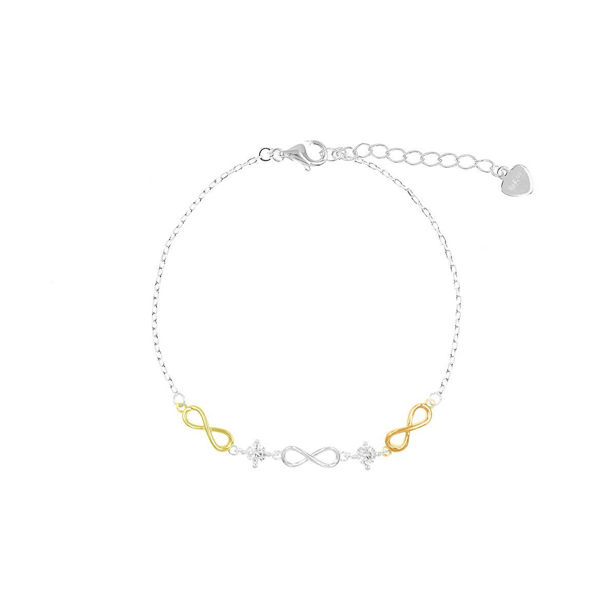 BALIQ - Pulsera Infinitos GoldenSilver