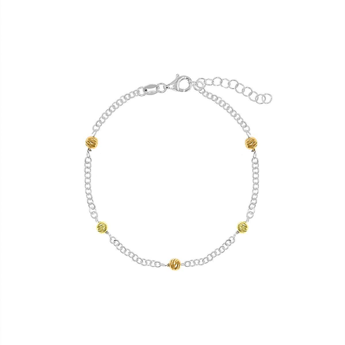 BALIQ - Pulsera Bolitas Goldensilver