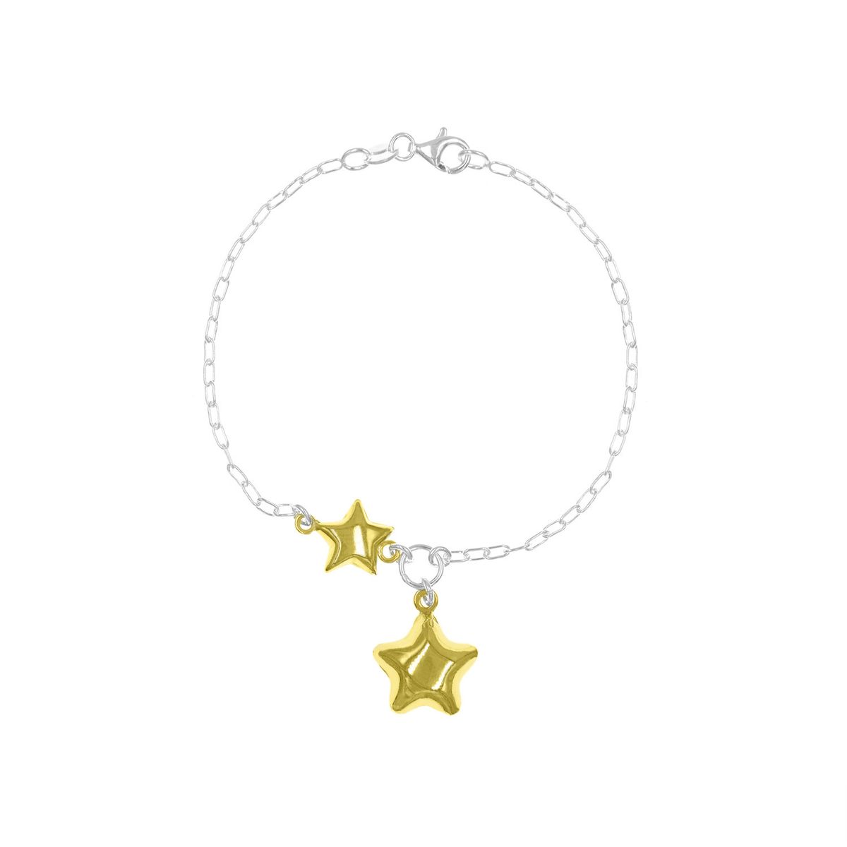 BALIQ - Pulsera Estrellas Goldensilver