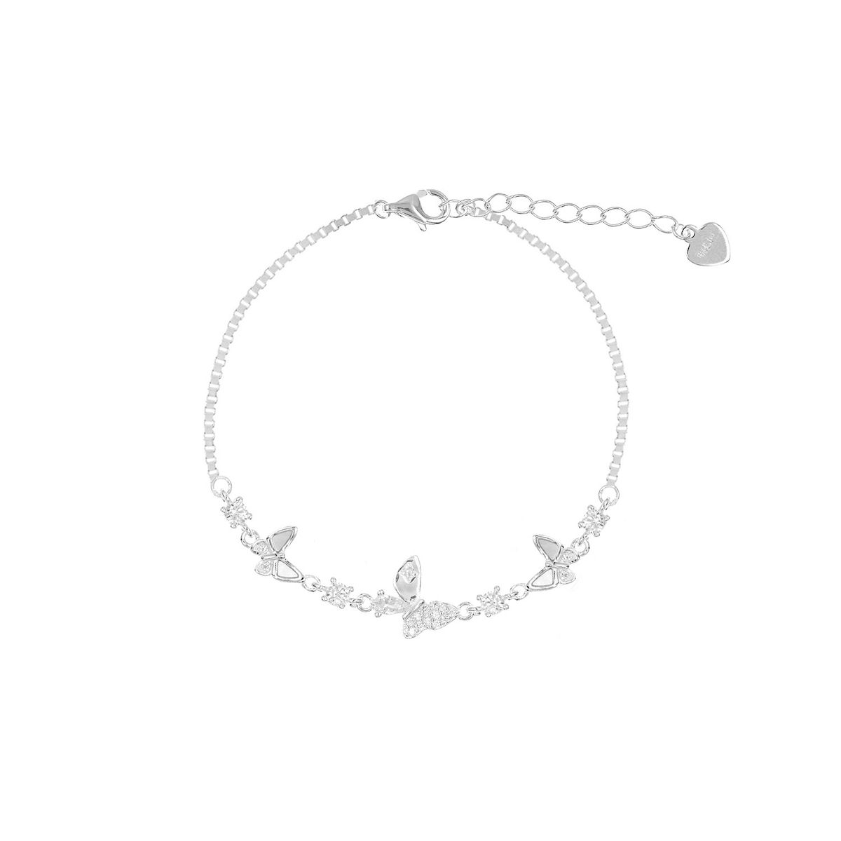 BALIQ - Pulsera Mariposa Plata 925