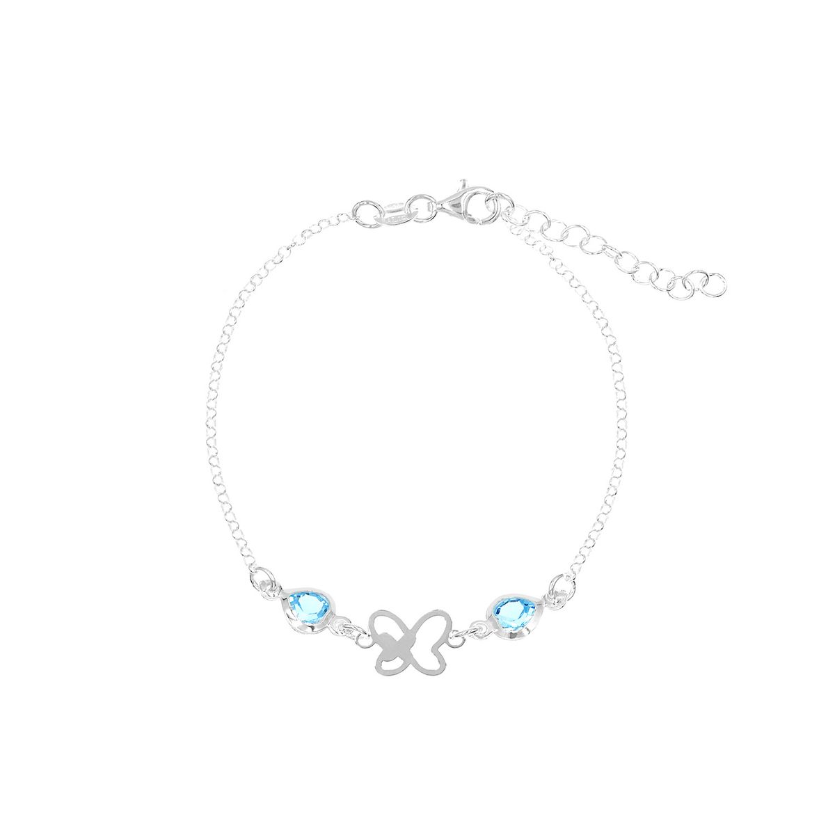 BALIQ - Pulsera Flor Plata 925
