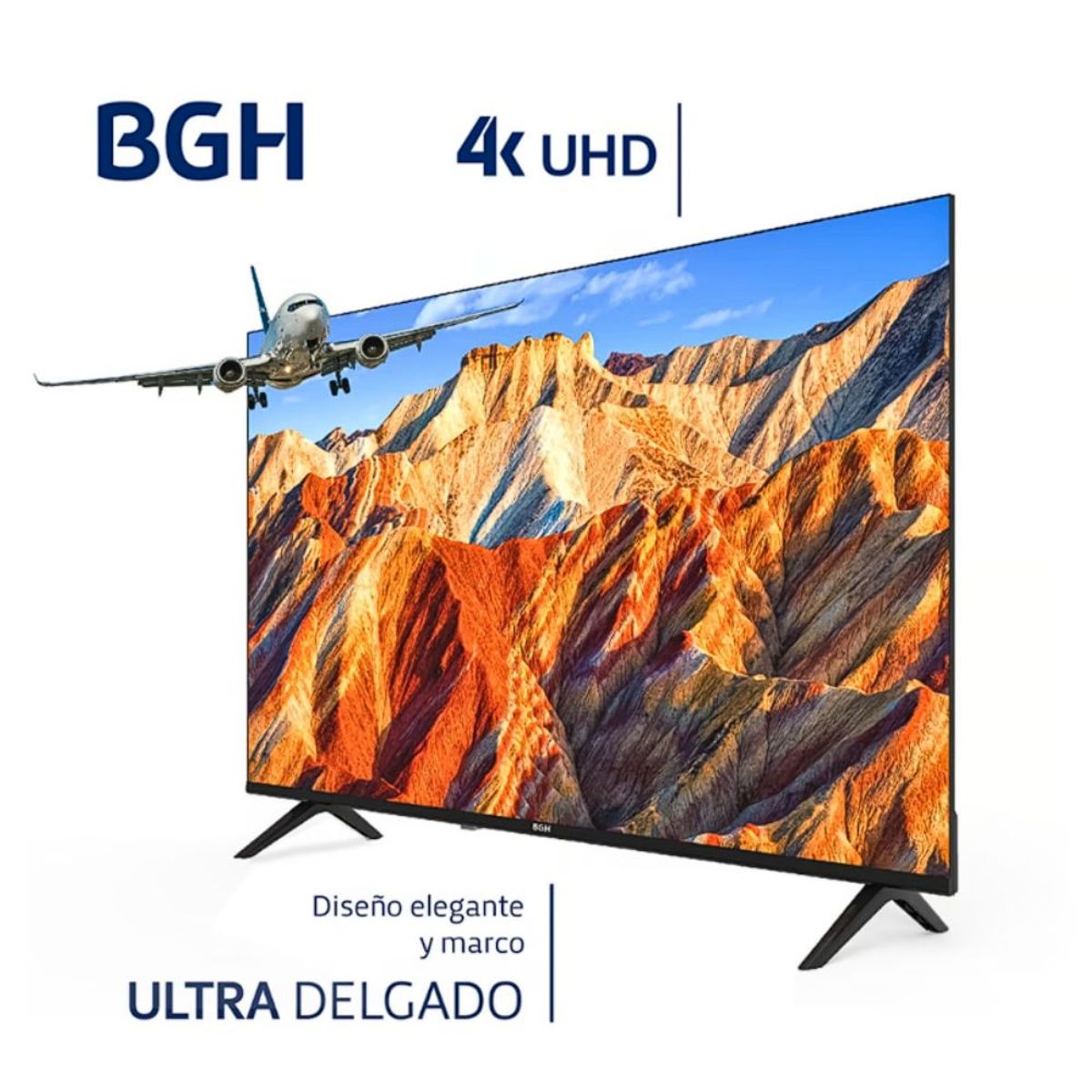 BGH - Televisor BGH 58 UHD 4K SMART TV Android TV sin bordes B5824UK6AIP