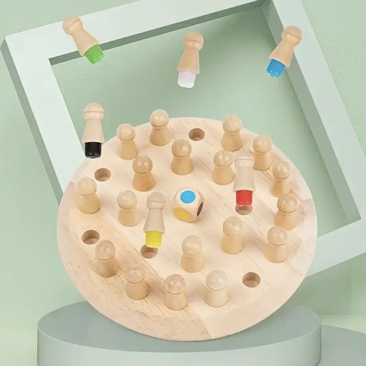 GENERICO - Juego de Mesa Ajedrez de Memoria de Madera