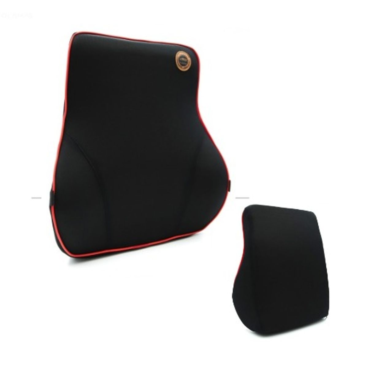 GENERICO - RESPALDAR MEMORY FOAM NEGRO CON BORDE ROJO 4037530 CM