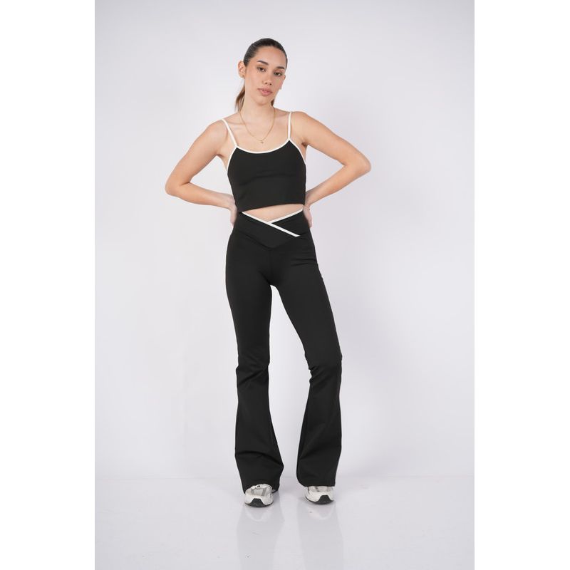 TWO OCEANS FITWEAR - Set Deportivo Contraste Top + Pant Flare