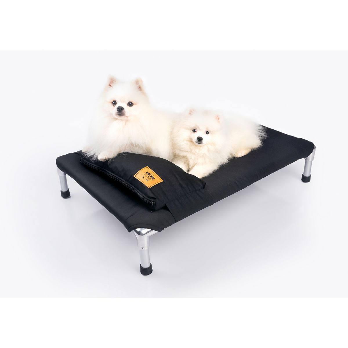 GENERICO - CAMA PARA PERRO TIPO HAMACA TALLA M - NEGRO + ALMOHADA GRATIS DE REGALO