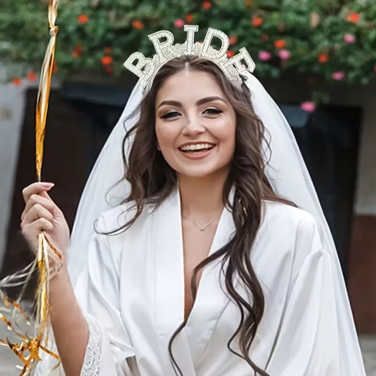 GENERICO - VINCHA  Y VELO DE NOVIA DESPEDIDA DE SOLTERA