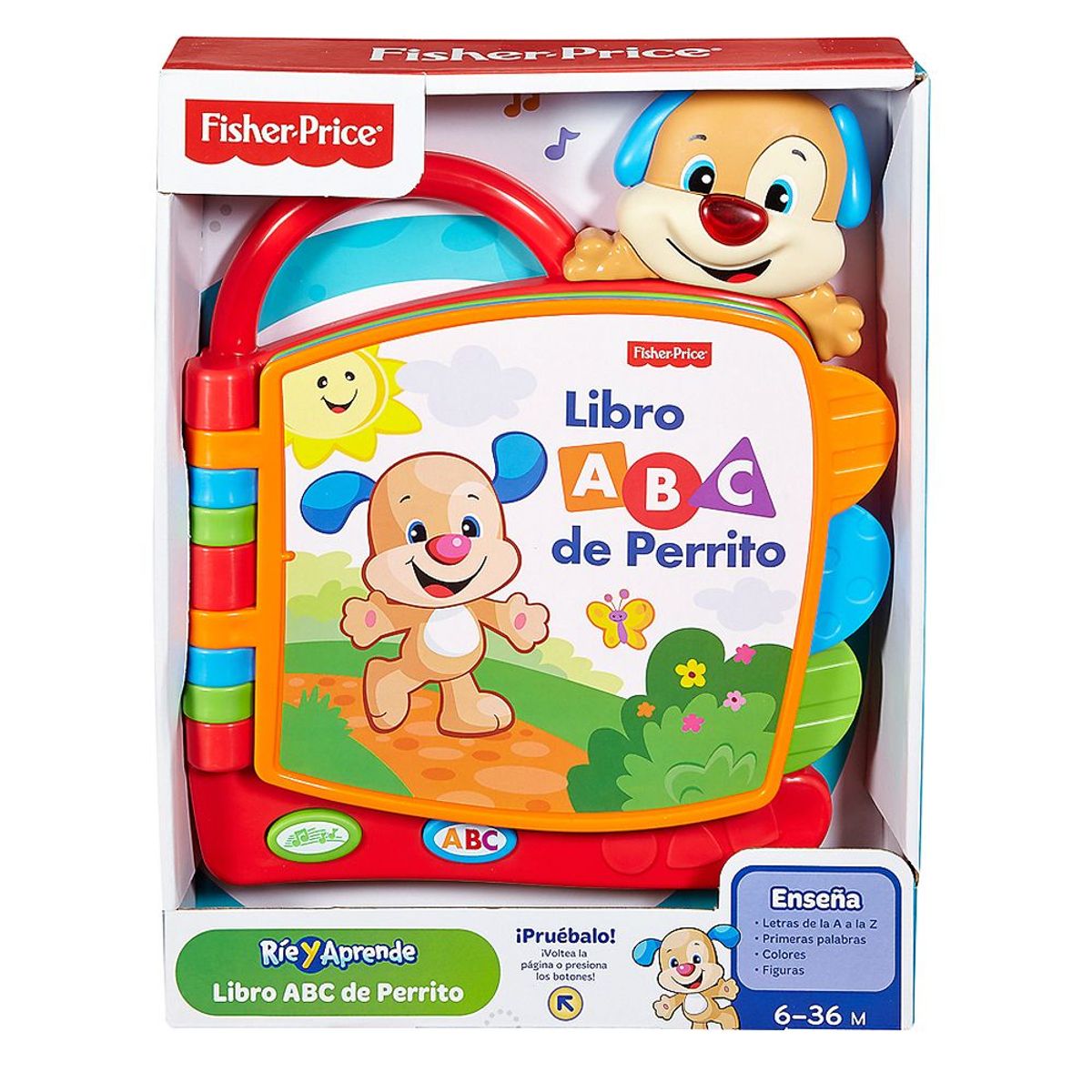 FISHER PRICE - Juguete Bebé Libro ABC de Perrito Fisher Price