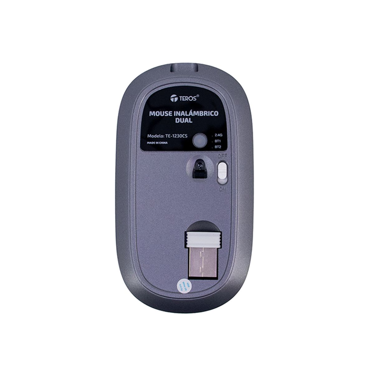 TEROS - MOUSE INALAMBRICO DUAL TEROS TE-1230CS 3 botones