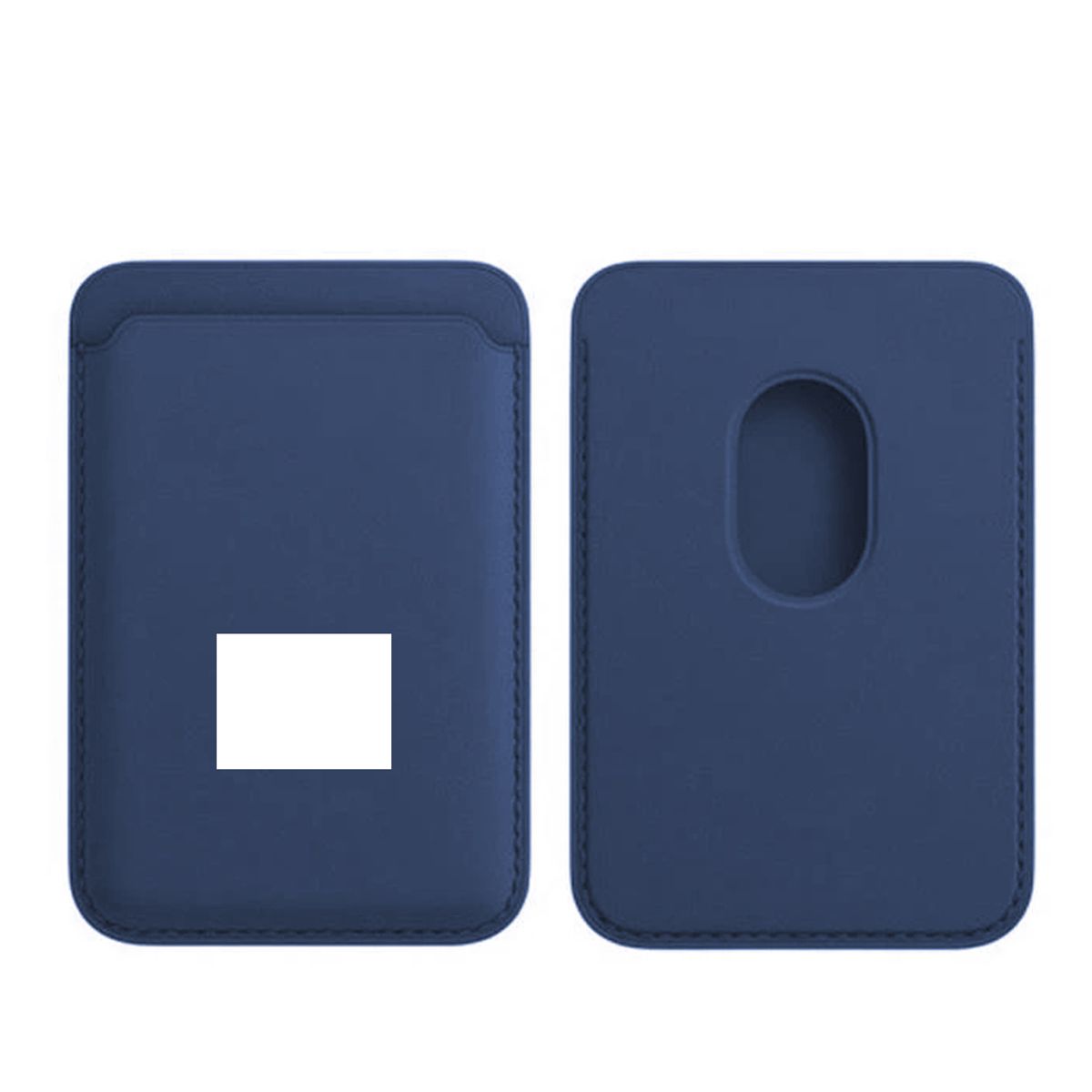 GENERICO - TARJETERO MAGSAFE CON LOGO PARA IPHONE IWALLET BLUE