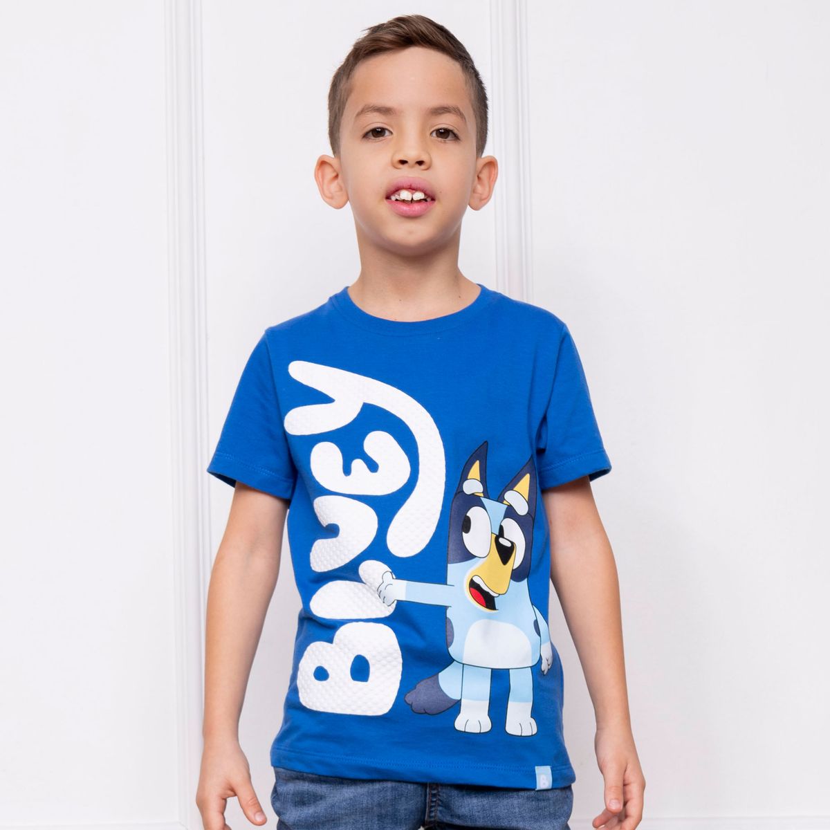 BLUEY - POLO BLUEY NIÑO MC - JERSEY 100% ALGODON