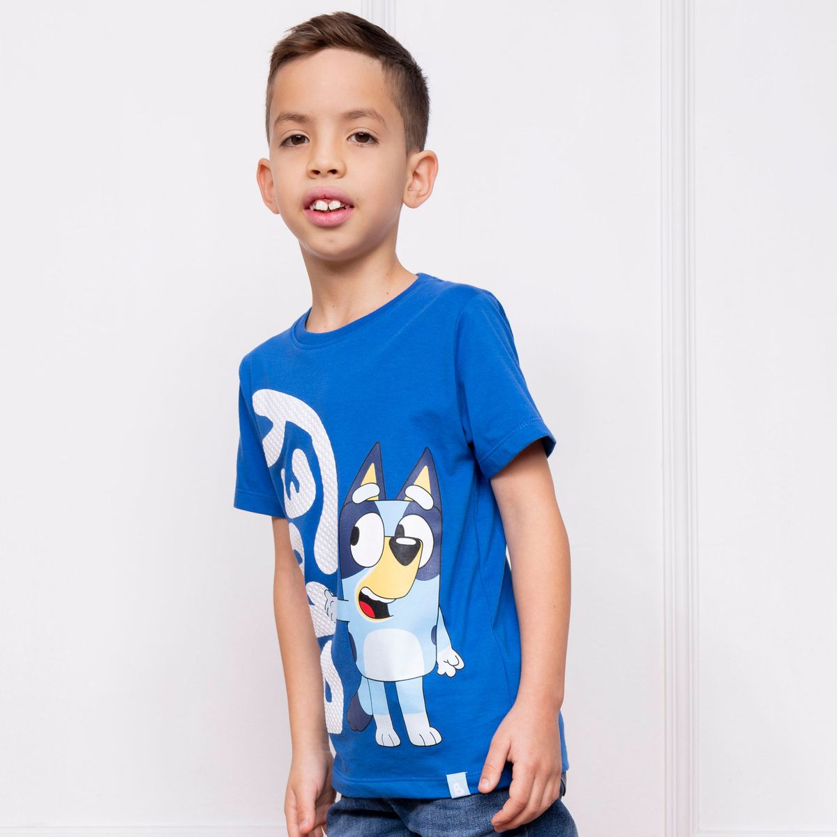 BLUEY - POLO BLUEY NIÑO MC - JERSEY 100% ALGODON