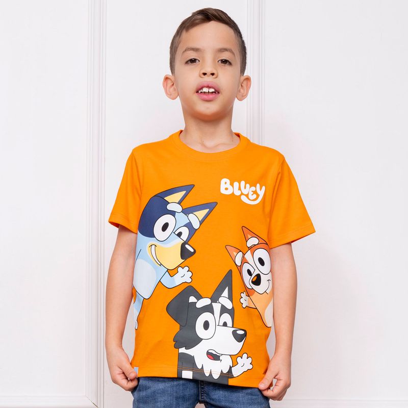 BLUEY - POLO BLUEY NIÑO MC - JERSEY 100% ALGODON