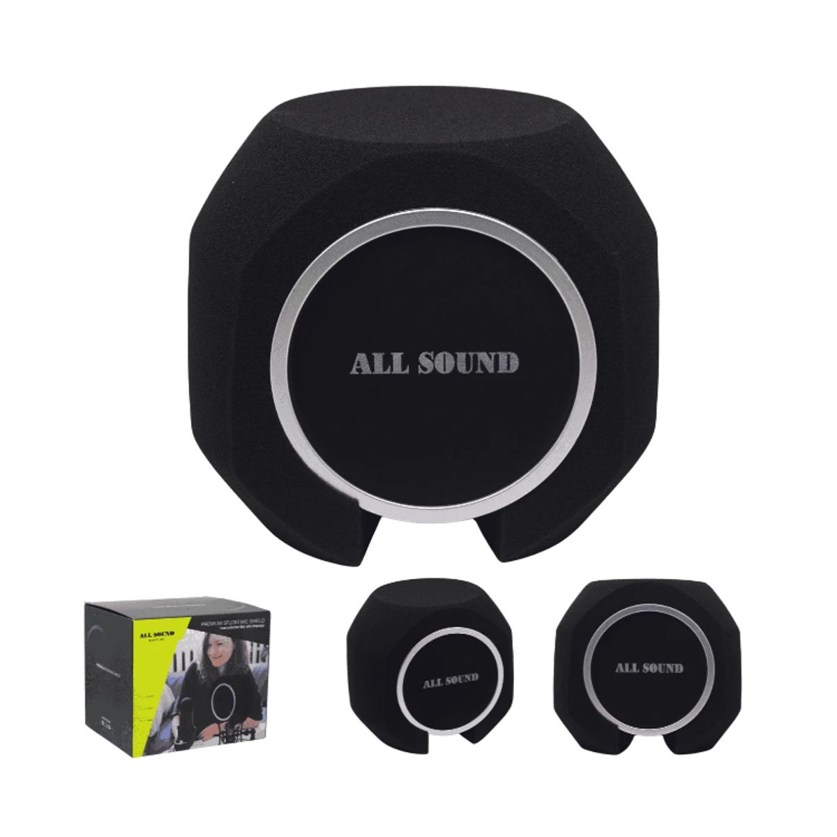 ALL SOUND - Esponja de Aislamiento Acústico Micrófono Filtro Pop EA-M01 ALL SOUND