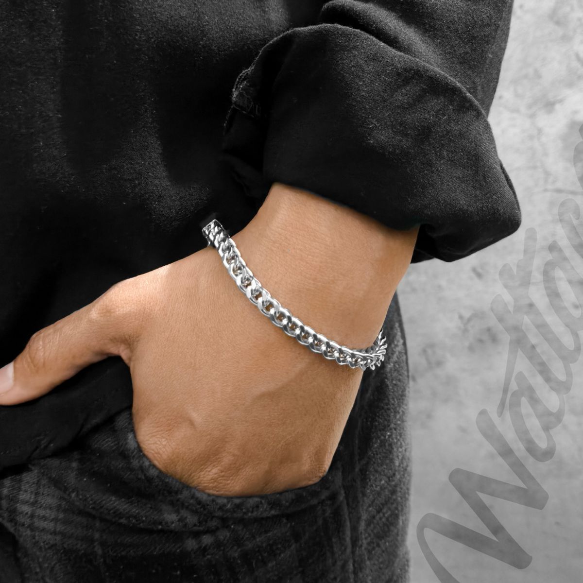 WATTACA - Pulsera Merlín Acero Inoxidable  Ajustable - Wattaca