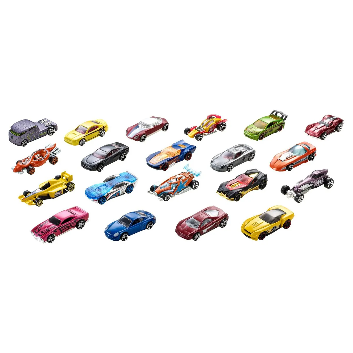 HOT WHEELS - Autos Básicos Hot Wheels Paquete 20 Und Aleatorio