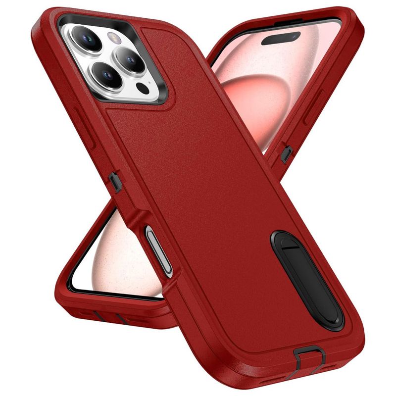OEM - Case Compatible con iPhone 16 Pro Max Adventurer Heavy Duty Red