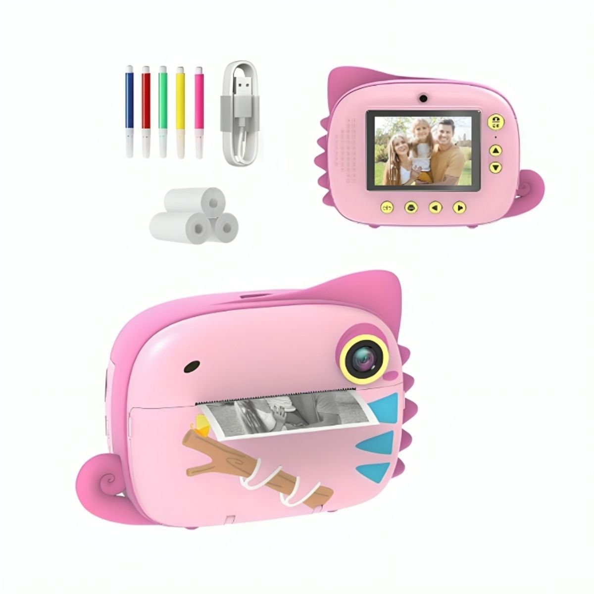 GENERICO - Cámara de Impresión Instantánea Digital Premium para Niños