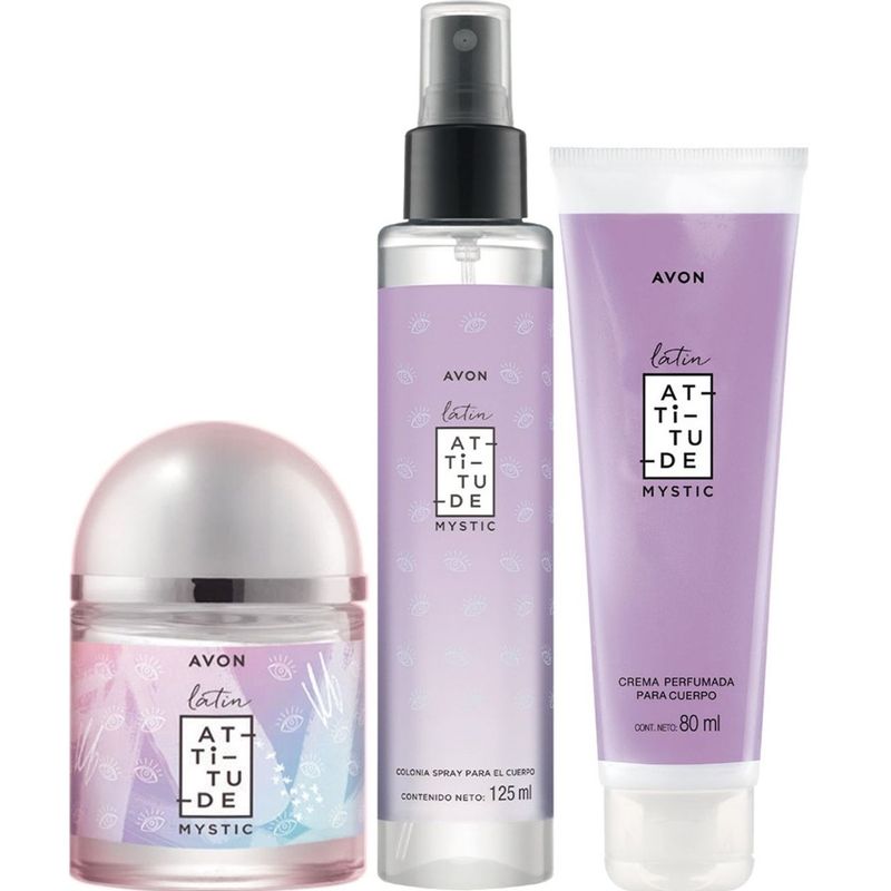 AVON - Set x 3 Latin Attitude Mystic aroma floral frutal por Avon