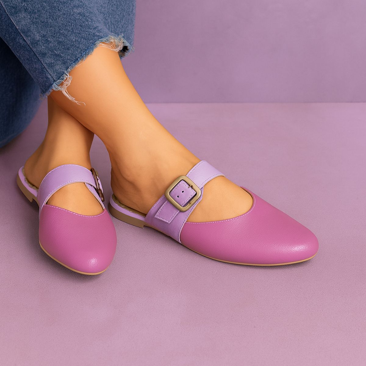 GENERICO - Zapatos mules Mujer Misshus Ana lila