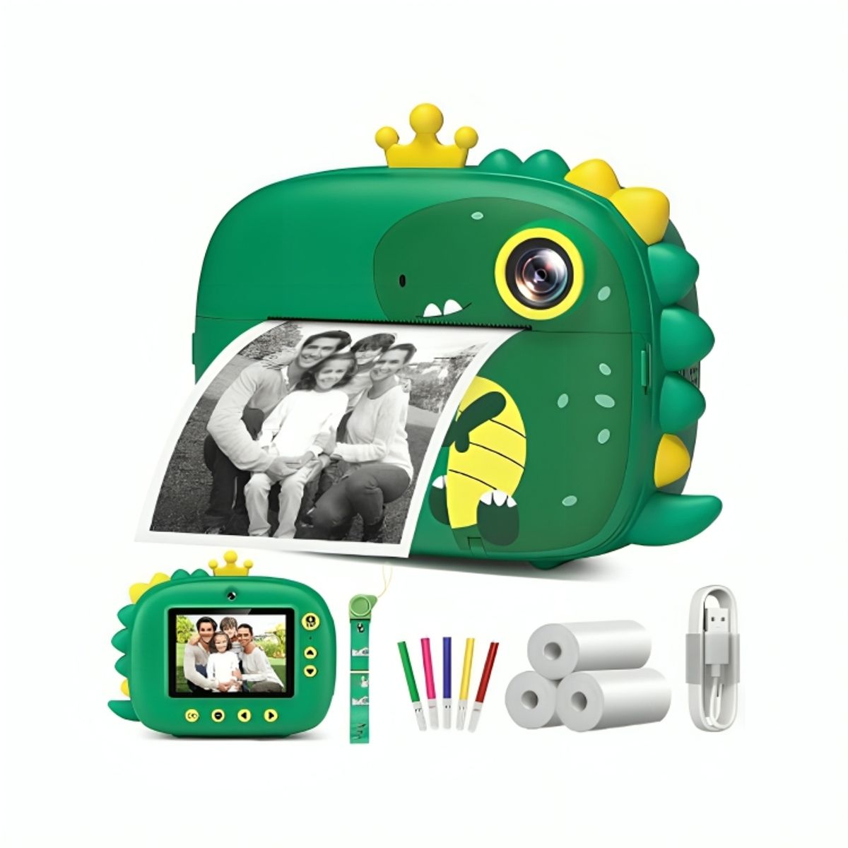 GENERICO - Cámara de Impresión Instantánea Digital Premium para Niños