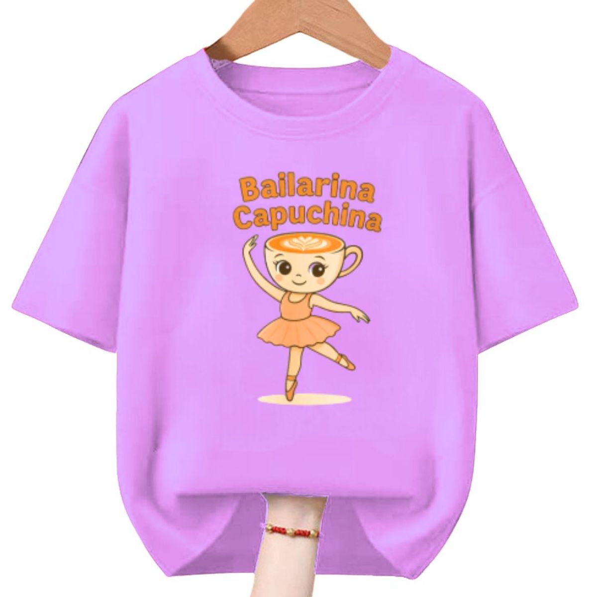 GENERICO - Polo Ballerina Capuchina de Peluche Tralalero Tralala - Tallas 4 al XL